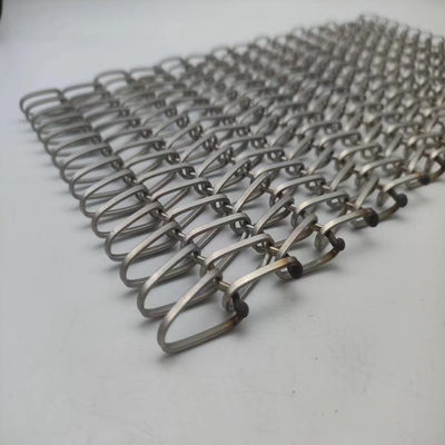 Silver Spiral Woven Wire Mesh Diameter Size 2mm-20mm