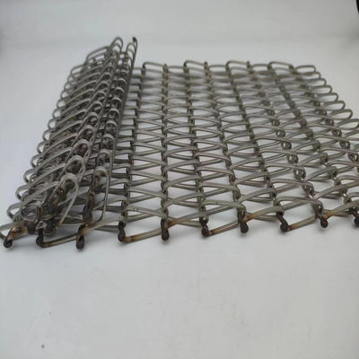 0.5mm-2.0mm Wire Diameter Spiral Wire Mesh With SGS Certificate / Width 0.5m-2.0m