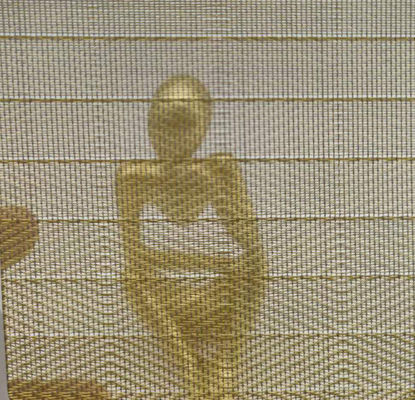 0.6mm Thickness Laminated Glass Metal Mesh Decorative For Industrial