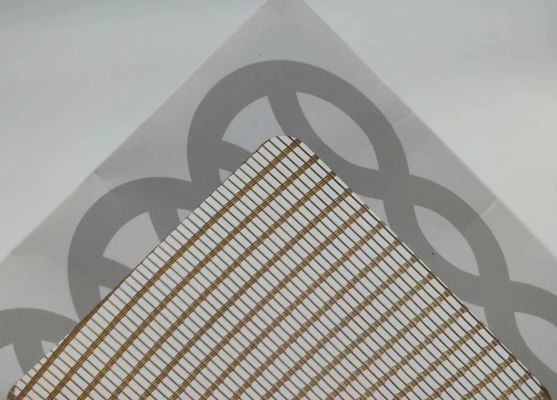Customized Laminated Glass With Metal Mesh High Strength Length 30m