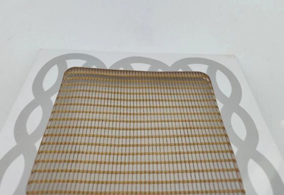 Customized Laminated Glass With Metal Mesh High Strength Length 30m