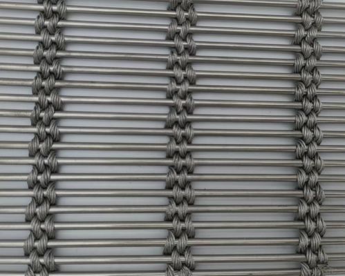 Room Divider Solution Flexible Metal Mesh Fabric PVD For Covering Wall