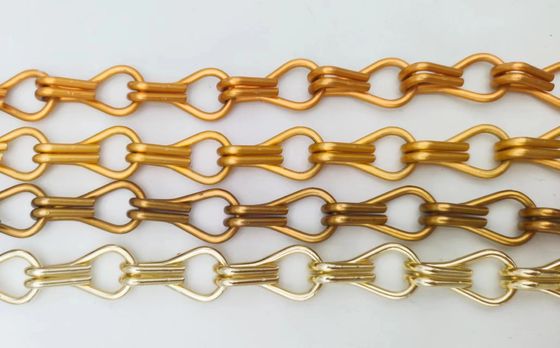 Anoding Customizable Flexible Metal Mesh Fabric 41.5% Opening Area
