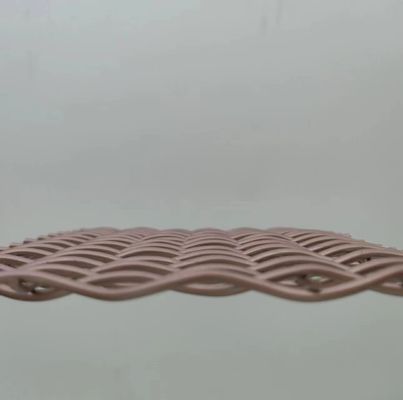 Rose Gold Steel Weave Architectural Woven Wire Mesh With Painting For Railing