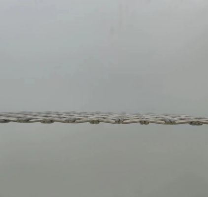Silver 1.2mm Architectural Woven Wire Mesh Superior Security Fencing Solution