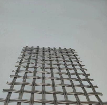 Silver 1.2mm Architectural Woven Wire Mesh Superior Security Fencing Solution
