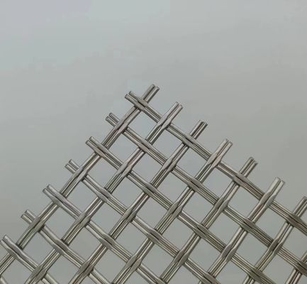 Silver 1.2mm Architectural Woven Wire Mesh Superior Security Fencing Solution