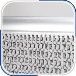 Standard Size 90x210cm Chain Link Screen Curtain Superior Performance