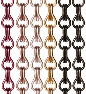 Decorative Metal 2.0mm Chain Link Fly Screen As Custom Ceiling