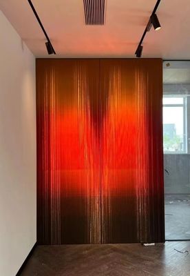 Light Weight High Flexibility Flexible Metal Mesh Fabric For Customized Fireproof Wallpaper