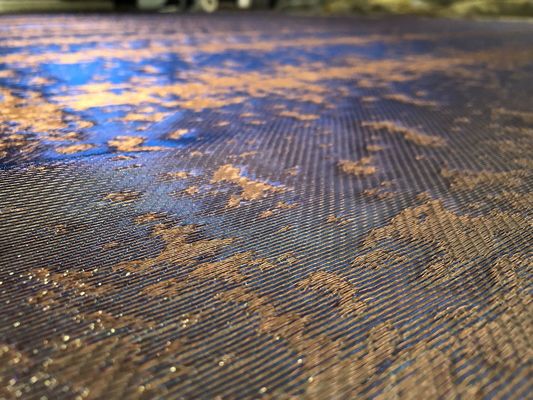 Villa Custom 3d Metal Mesh / Copper Mesh / Brass Mesh Woven Mural