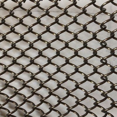 Customized Hole Size Silver Metal Coil Drapery For Architectural And Landscape Design