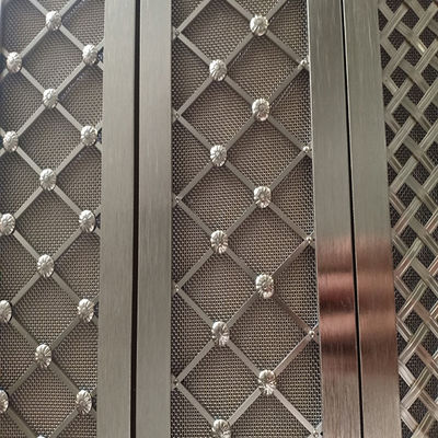 Polished Twill Weave Decorative Wire Mesh Grilles Eco Friendly