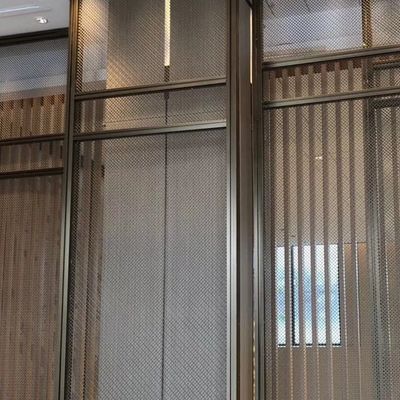 Eco Friendly Decorative Wire Mesh Grilles Thickness 0.5-2mm In Silver
