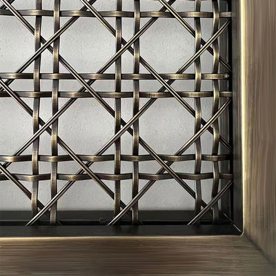 Elevate Interior Design Decorative Metal Grill Mesh Eco Friendly Twill Weave
