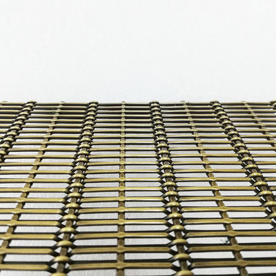 Polished Decorative Mesh Grilles 30m Length With Square Hole Shape