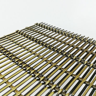 Polished Decorative Mesh Grilles 30m Length With Square Hole Shape