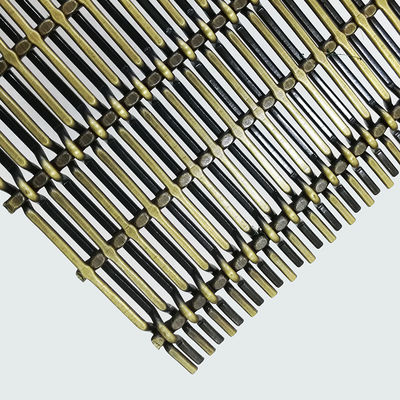 Polished Decorative Mesh Grilles 30m Length With Square Hole Shape