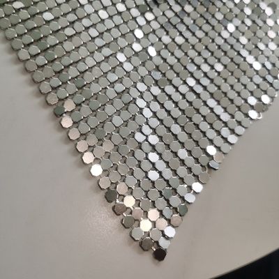 Waterproof Metal Mesh Cloth Fabric Sequin Building Partition