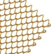 Stainless Steel Ring Mesh Curtain With 2.2kg/m2 Weight
