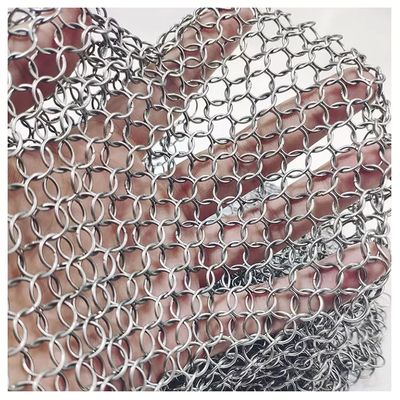 Screen / Curtain Light Filtering Ring Link Mesh Curtain With 1mm Wire Guague