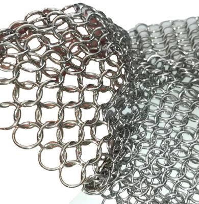 Screen Curtain Stainless Steel Chain Link Mesh Curtains With 1mm Wire Gauge