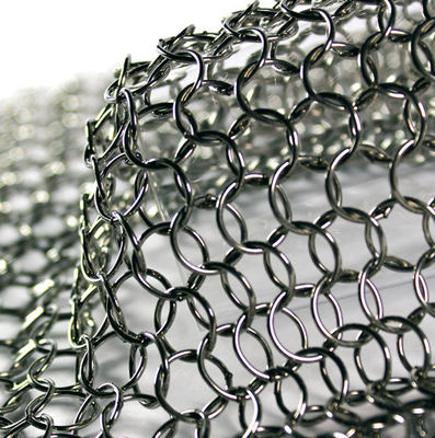 Screen / Curtain Light Filtering Ring Link Mesh Curtain With 1mm Wire Guague