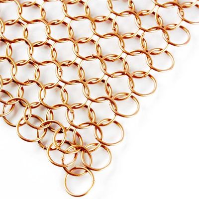 Screen / Curtain Light Filtering Ring Link Mesh Curtain With 1mm Wire Guague