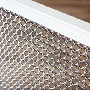 Screen Curtain Stainless Steel Chain Link Mesh Curtains With 1mm Wire Gauge