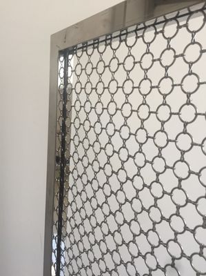 Stainless Steel Link And Ring ring mesh curtain Shielding For Industrial