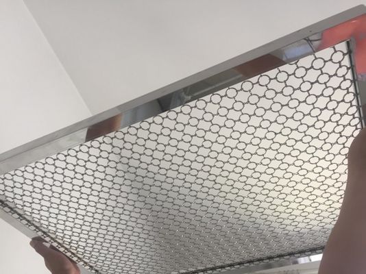 Stainless Steel Link And Ring ring mesh curtain Shielding For Industrial