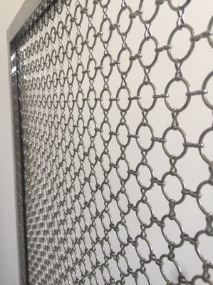 Stainless Steel Link And Ring ring mesh curtain Shielding For Industrial