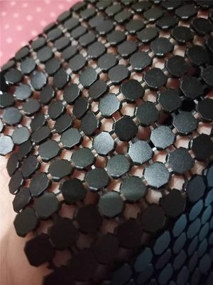 Waterproof Metal Mesh Fabric 3mm Sequin Architectural Partition