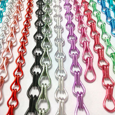 Aluminum Hook Chain Home Decoration Pest Control Custom Hotel Partition Aluminum Hook Bead Curtain Manufacturers Wholesale