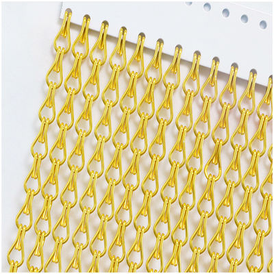Wall Background Multi Color Metal Mesh Curtain Decorative Screen Aluminum Chain Mesh