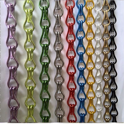 Metal Door Screen Curtain Chain Fly Curtains For Doors Mesh Fly Screen Curtains