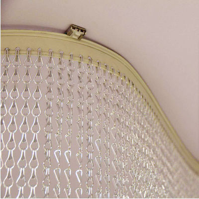 Aluminium Chain Curtain fireplace Spark Screen Mesh Curtains Metal Chain Curtain