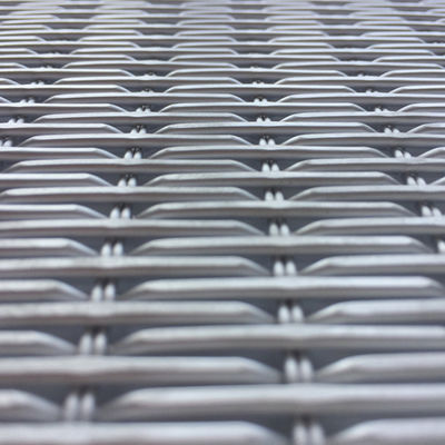 Silver Stainless Steel Architectural Mesh For Customized Building Facade