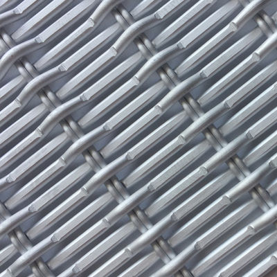 Silver Stainless Steel Architectural Mesh For Customized Building Facade
