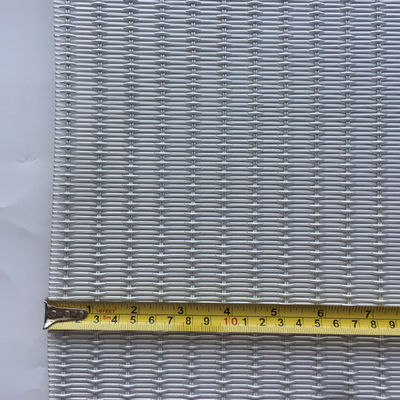 Silver Stainless Steel Architectural Mesh For Customized Building Facade