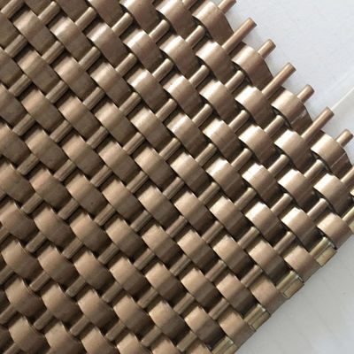 Width 0.5m 2.0m Stainless Steel Architectural Mesh Length 30m For Decorative Interior Wall Cladding