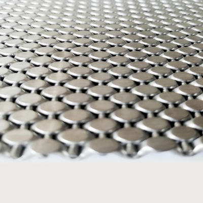 Plain Weave Stainless Steel Architectural Mesh for Gold Decoration 0.5m 2.0m Width