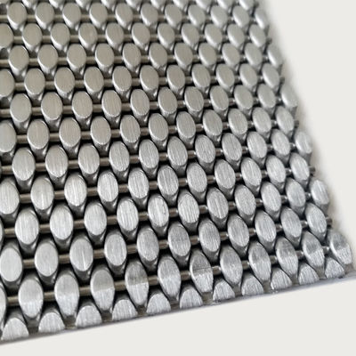 Plain Weave Stainless Steel Architectural Mesh for Gold Decoration 0.5m 2.0m Width