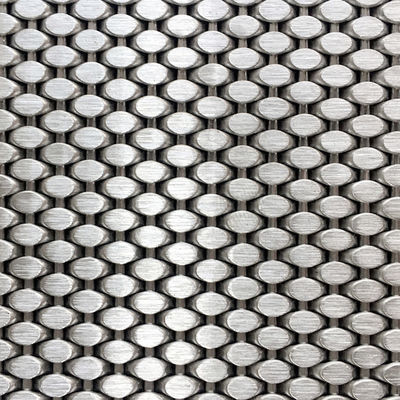 Plain Weave Stainless Steel Architectural Mesh for Gold Decoration 0.5m 2.0m Width