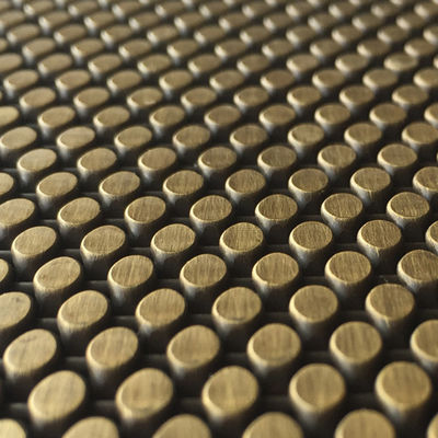 Plain Weave Stainless Steel Architectural Mesh for Gold Decoration 0.5m 2.0m Width
