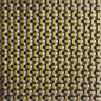 Stainless Steel Decorative Woven Wire Mesh for Length 30m-100m in Art Installations for furniture cabinet doors
