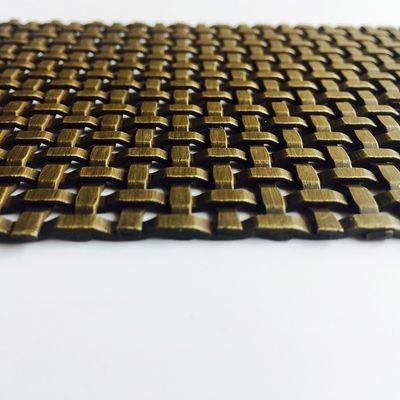 Stainless Steel Decorative Woven Wire Mesh for Length 30m-100m in Art Installations for furniture cabinet doors