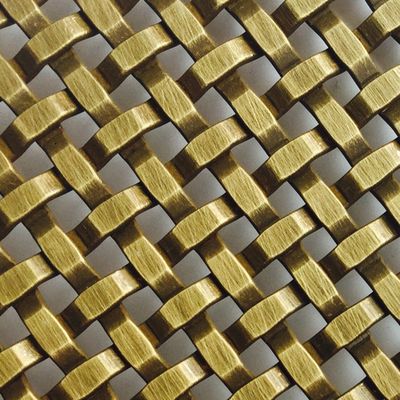 Stainless Steel Decorative Woven Wire Mesh for Length 30m-100m in Art Installations for furniture cabinet doors