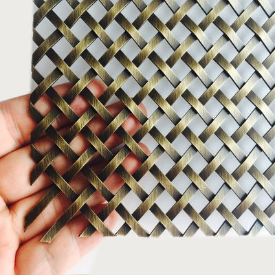 Square Woven Mesh Fabric For Furniture Decoration Fine Mesh Stainless Steel Wire Mesh