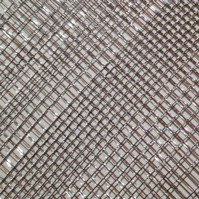Customized Glass Laminated Wire Mesh For Ceilings And Etched Graphics